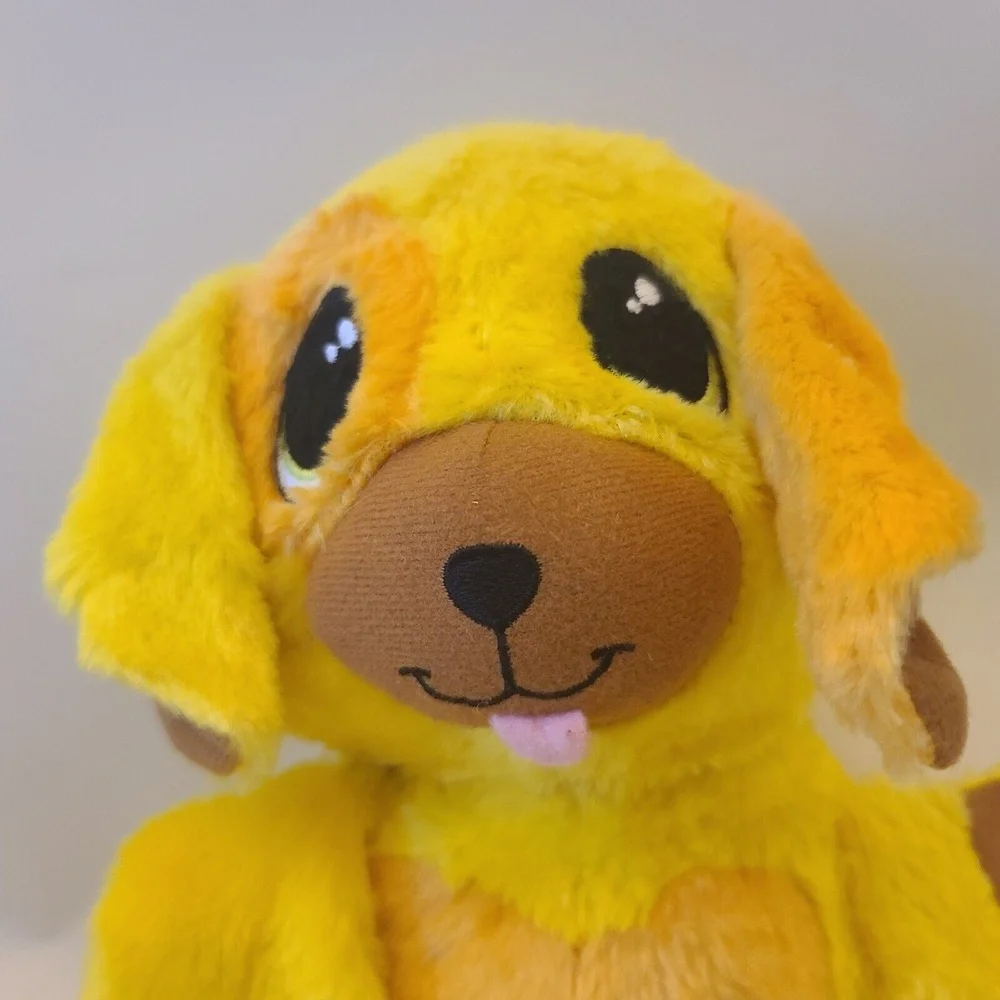 Ball Pet Yellow Dog Transforming Plush Stuffed Animal Toy 2014